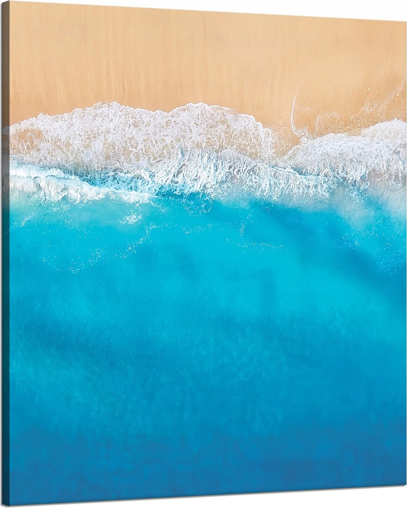 Vászonkép Napsütötte tengerpart Óceán Víz 80x100 cm Ideális ajándék