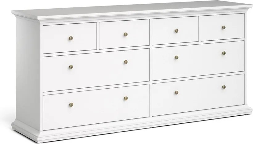 Fehér alacsony komód 183x87 cm Paris – Tvilum