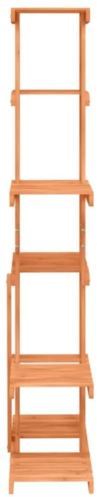 tömör fenyőfa virágtartó állvány 75x25x140,5 cm