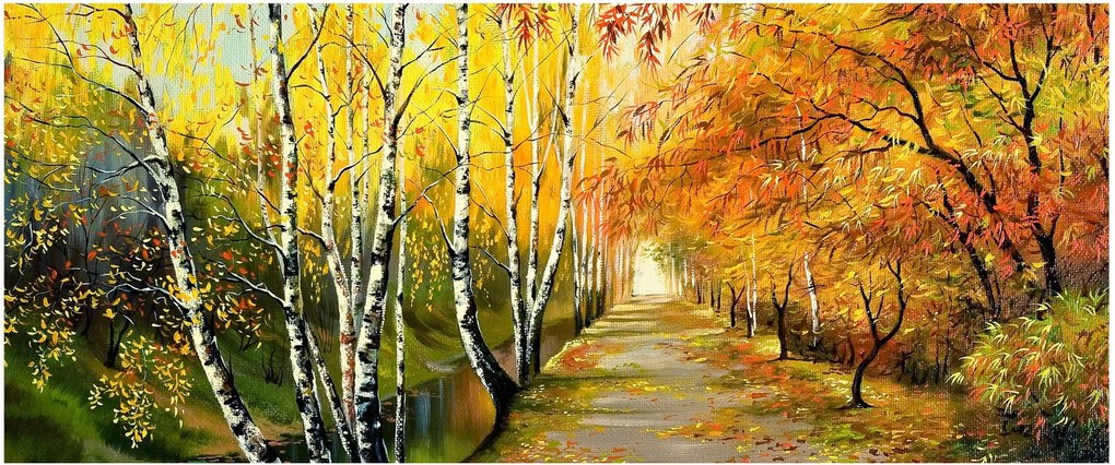 Kép - Egy romantikus sugárút a víz mentén. (120x50 cm)