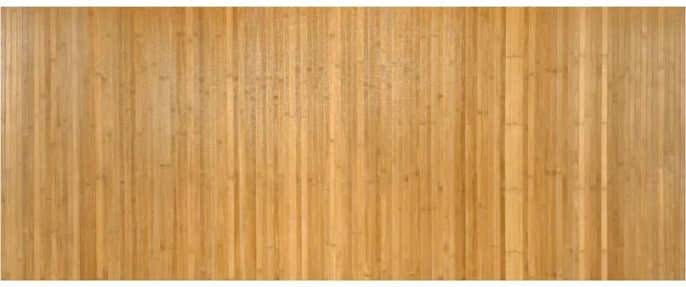 vidaXL négyszögletű természetes bambusz szőnyeg 80 x 200 cm