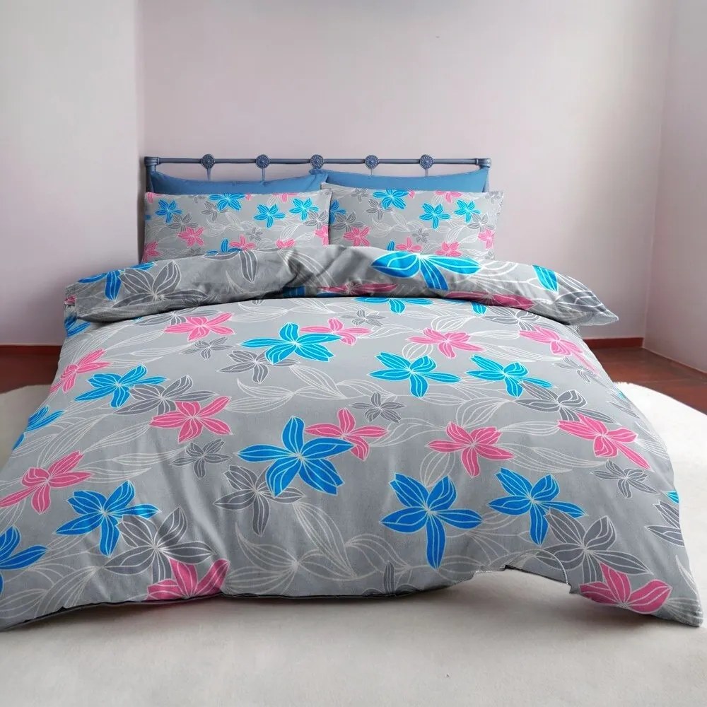 Krepp ágynemű Homa LOREA FLOWER 2 részes 140x200 cm