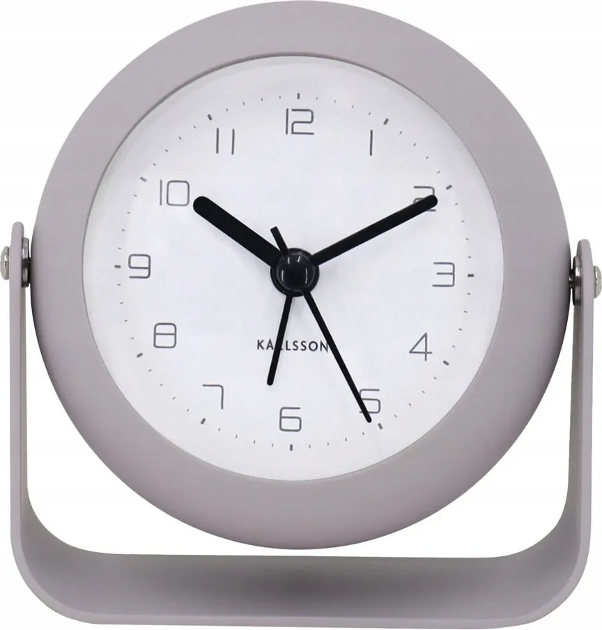 Ébresztőóra Asztali Óra Íróasztali Óra Bézs Ø 9 cm Kerek Elemes