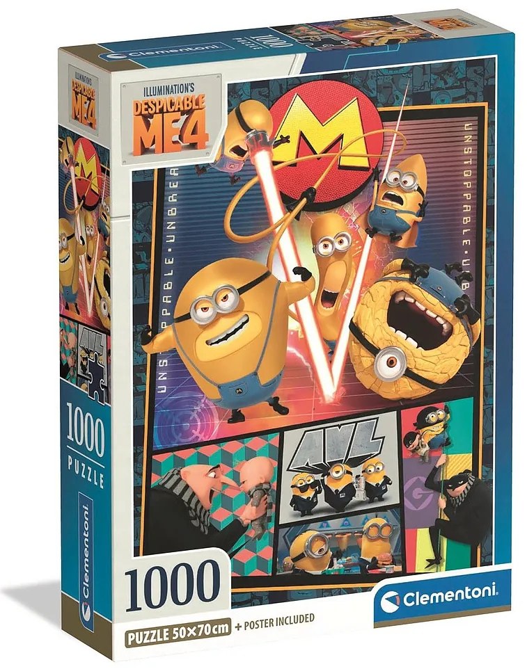 Minyonok Unleashed 1000 db-os Compact puzzle Clementoni