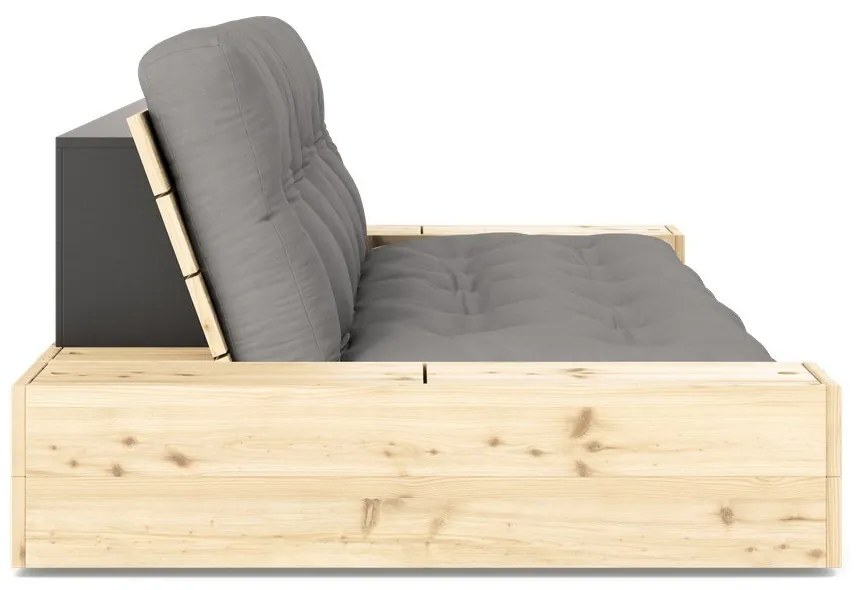 Szürke kinyitható kanapé 244 cm Base – Karup Design