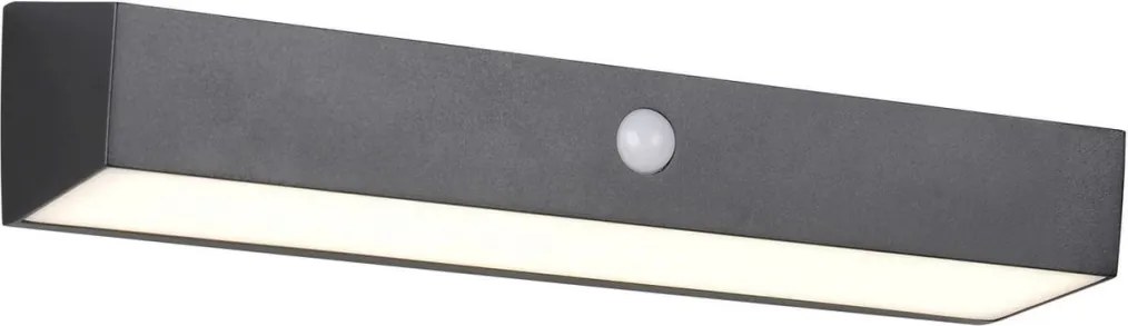 TRIO R23306102 SILVES Fali Lámpa Mozgásérzékelővel Fekete LED IP44