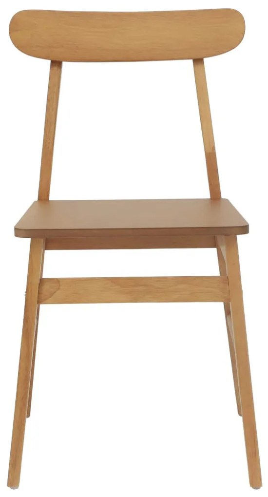 Étkezőszék 2 pcs Természetes Tömör fa
