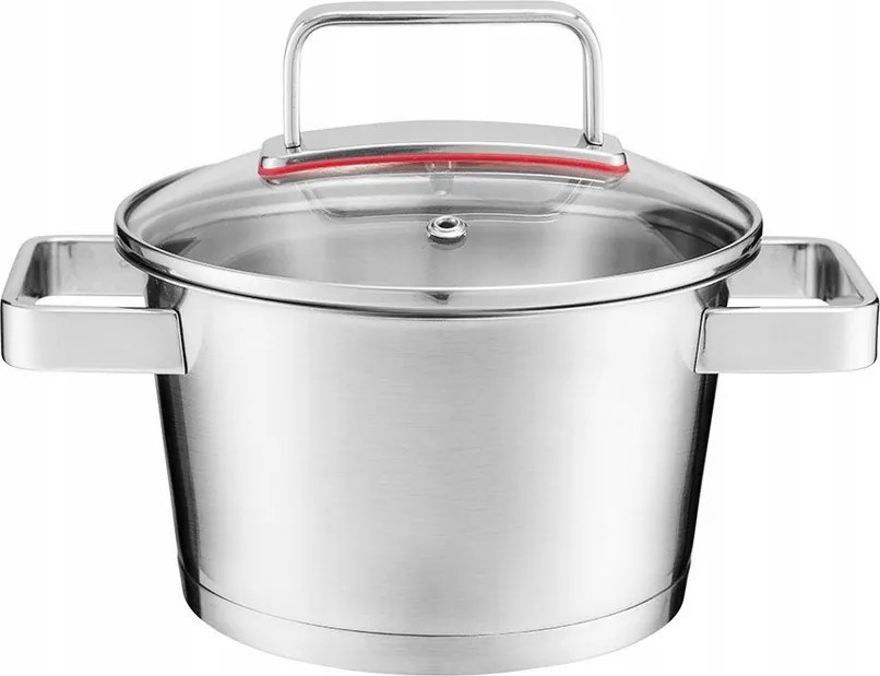 Rozsdamentes fazék indukciós üveg fedéllel 20cm Selection Ambition