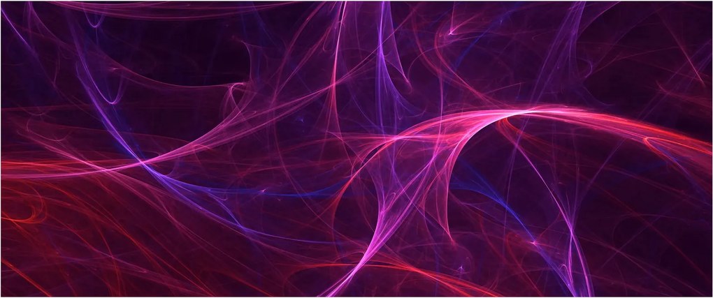 Absztrakt görbék képe (120x50 cm)