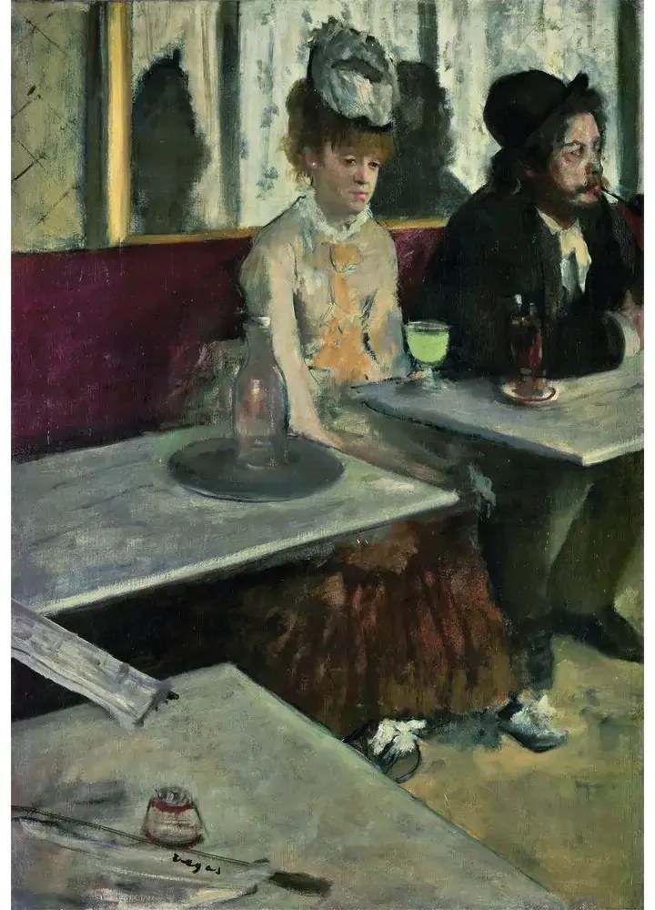 Művészet Egy kávézóban Degas 1000 db-os Compact puzzle Clementoni