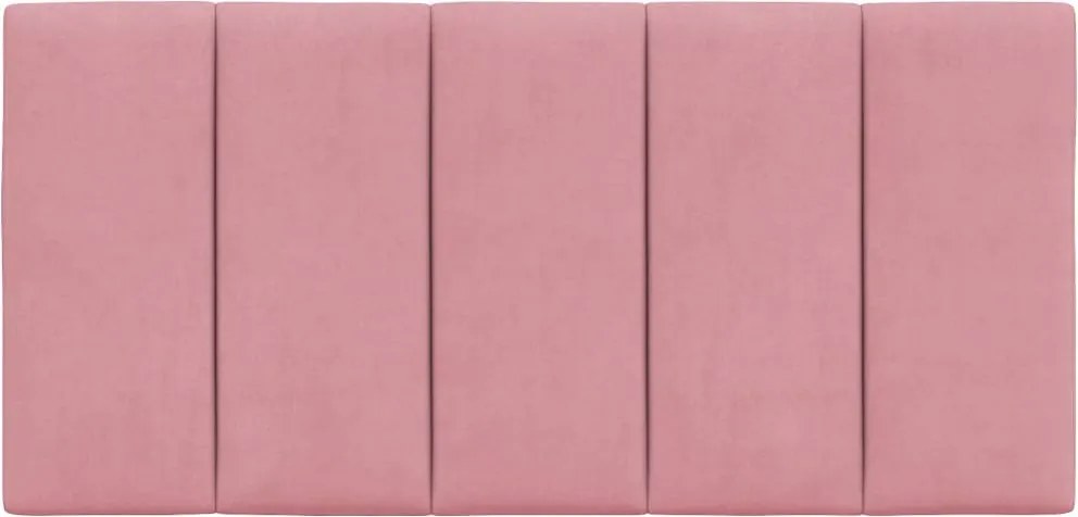rózsaszín bársony fejtámla párna Hanko 100 cm
