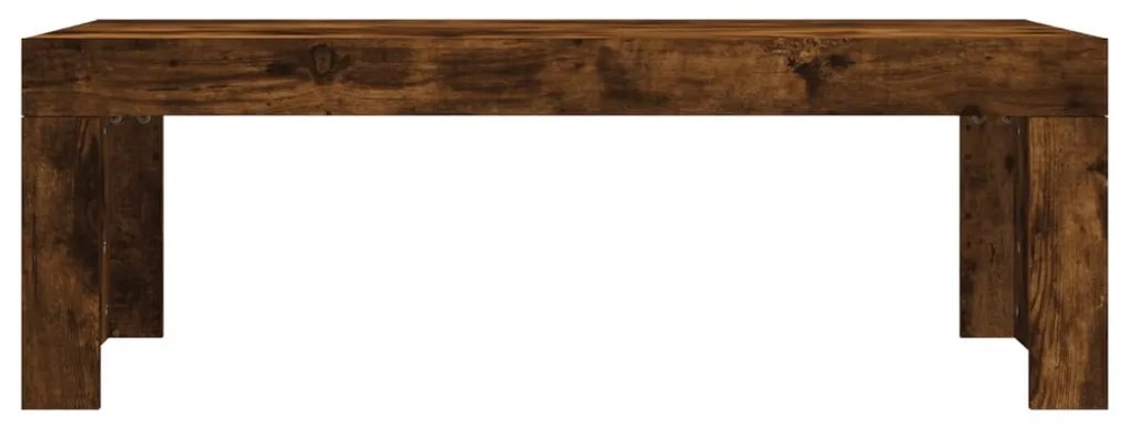 Füstös tölgy színű szerelt fa dohányzóasztal 102 x 50 x 36 cm