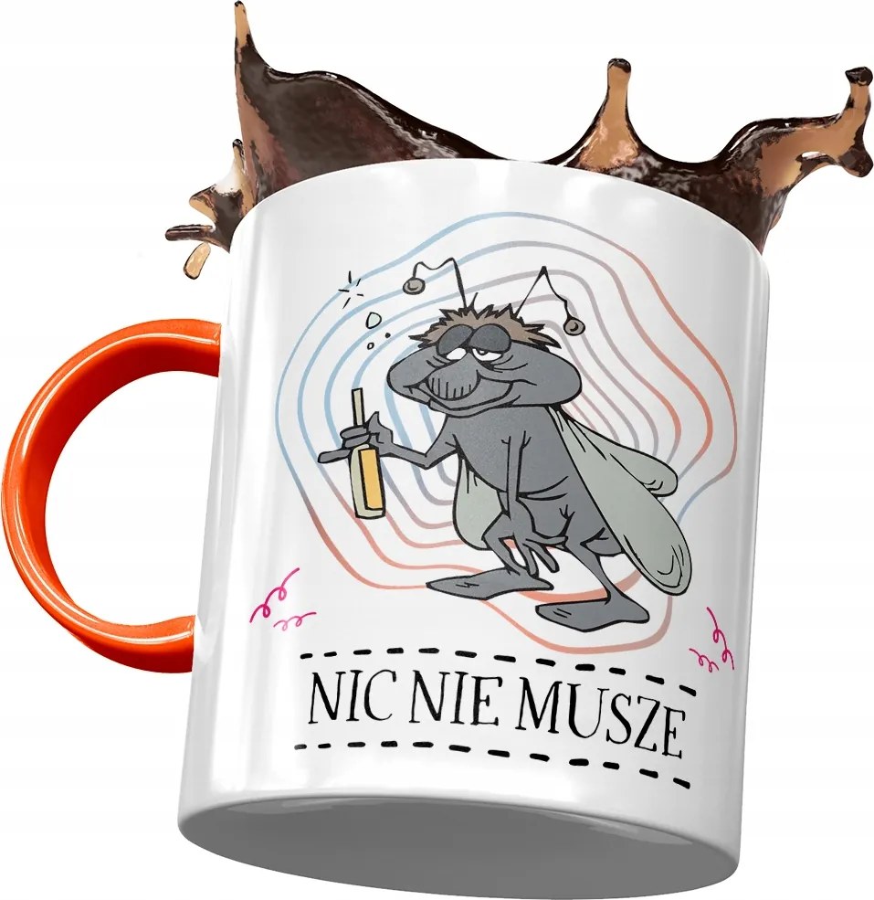 Bögre Narancssárga Vicces Semmi Nem Kell Ajándék Nyomtatott Fotóval