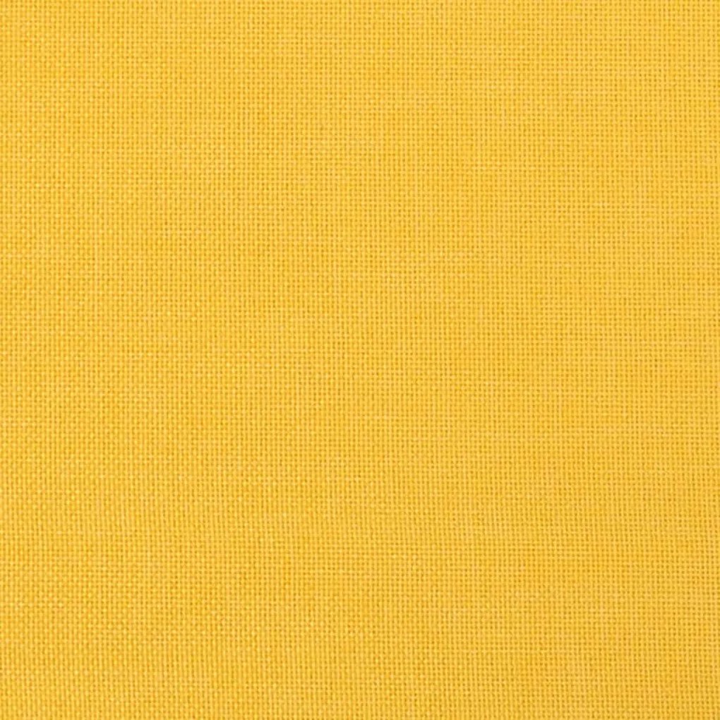 világossárga szövet pad 70x35x41 cm