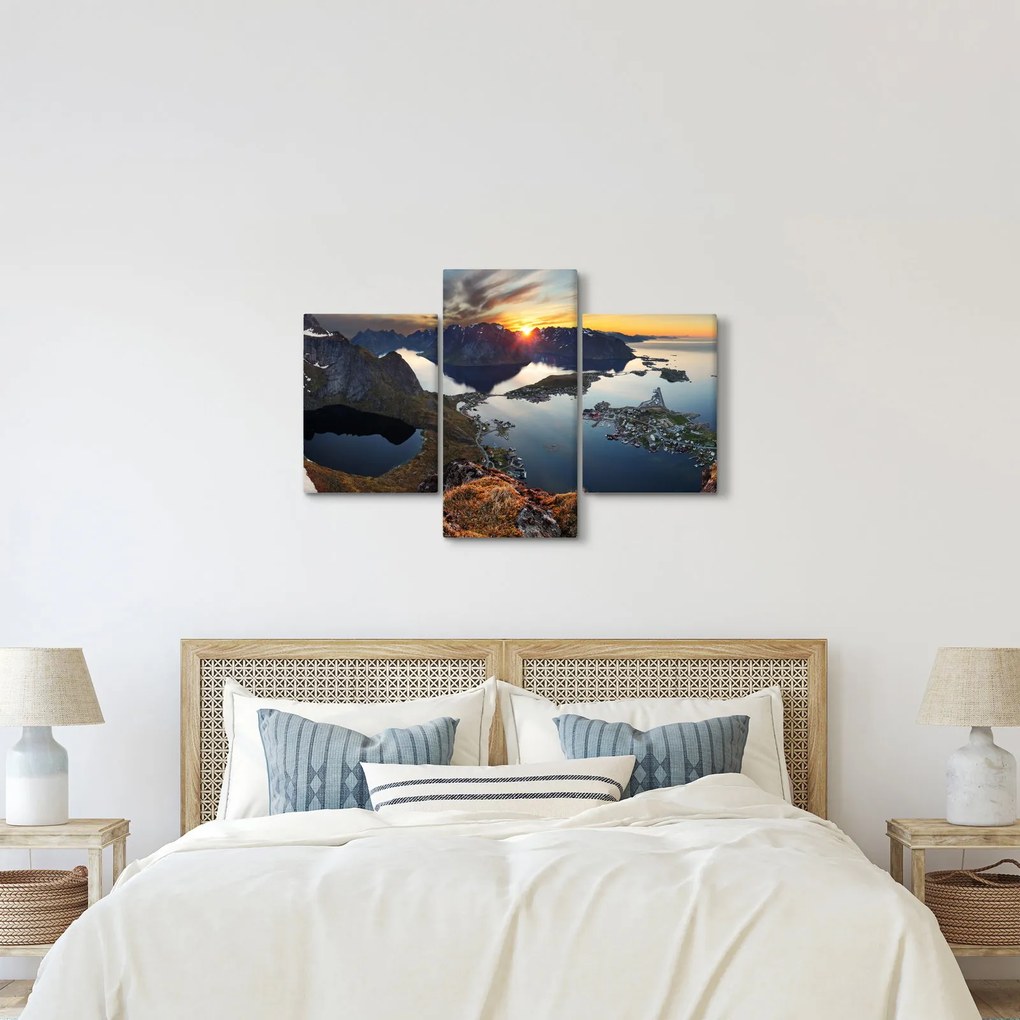 Kép - Hegyi táj, Norvégia (90x60 cm)