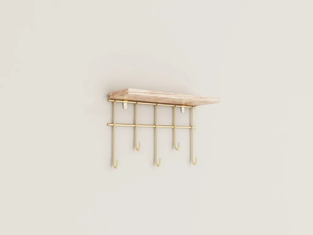 Dekoratif fali polc, 20×10 cm