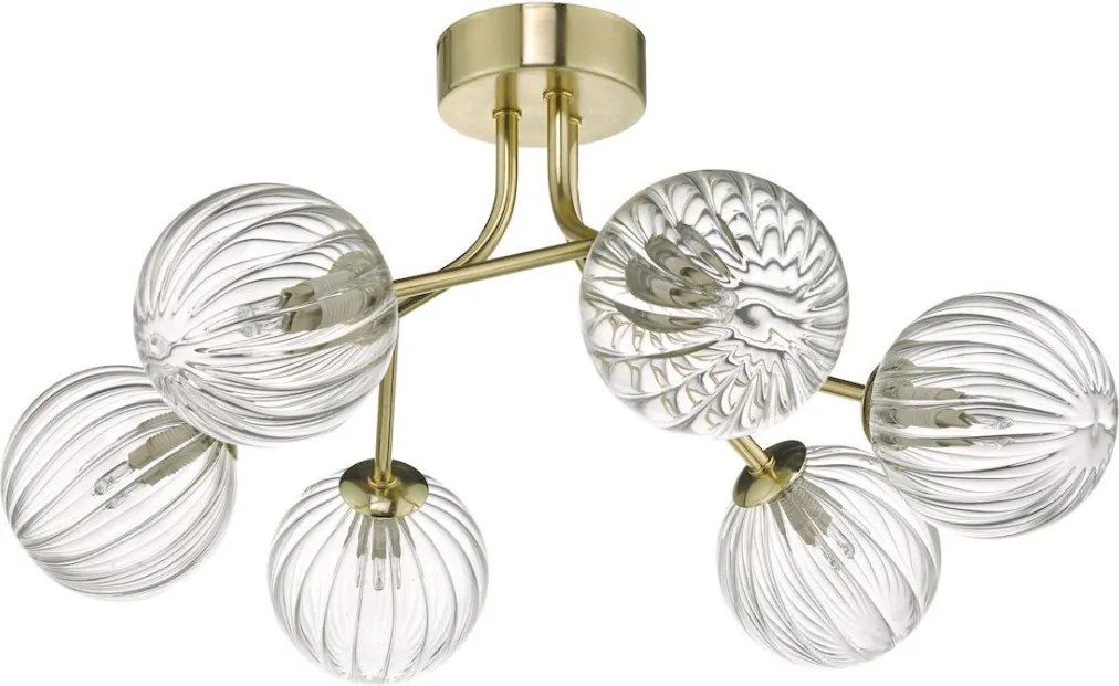 Dar Lighting YISKA YIS6435 Plafonlámpa 6x40W/G9