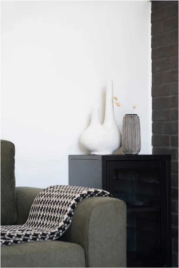 Fekete-fehér kő váza (magasság 20 cm) – House Nordic