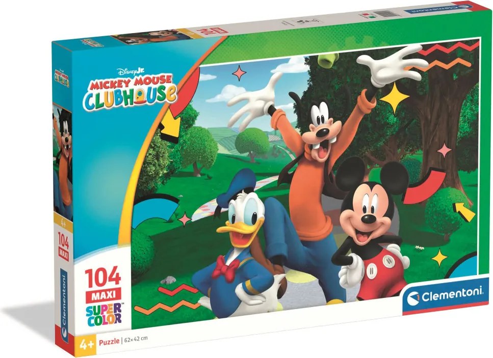 Disney Mickey Clubhouse 104 db-os maxi puzzle Clementoni