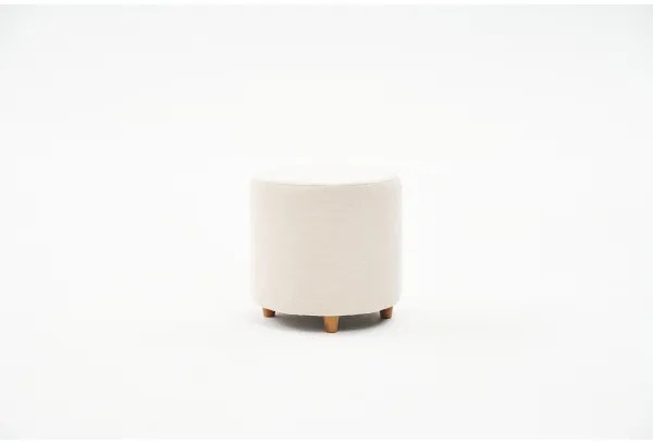 KIMA puff, átmérő 40 cm, krémszínű