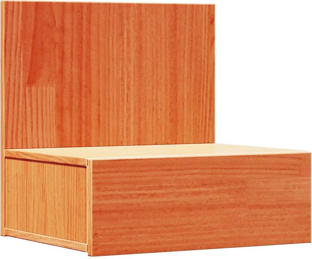 vidaXL Éjjeli asztal Faggyú barna 42 x 32,5 x 40 cm Tömör fenyőfa