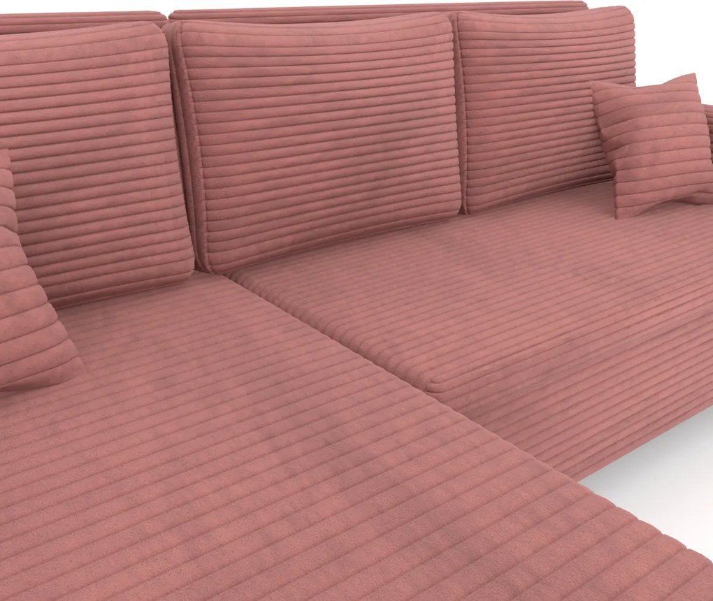 LIVIA ágyazható sarokkanapé Fekete