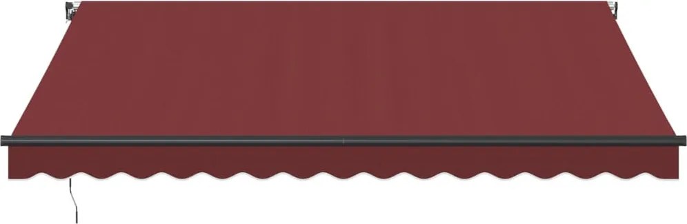 Burgundi vörös kézzel kihúzható napellenző 400 x 350 cm