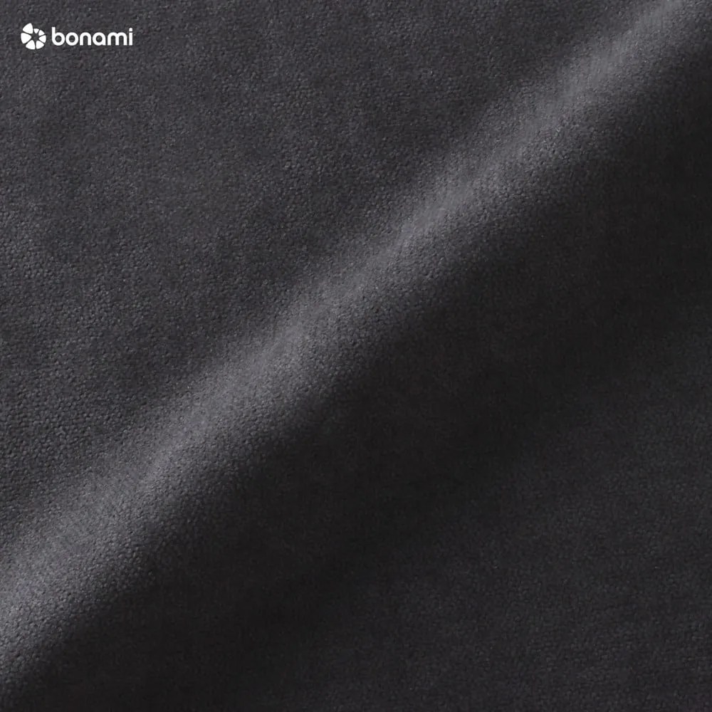 Puzo antracit szürke sarokkanapé baloldali fekvőfotellel - MESONICA