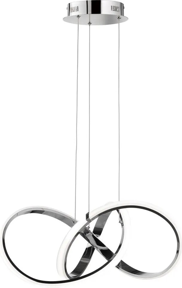 COSMOLIGHT P01670CH TOKYO Modern Led Függesztett Lámpa Fehér, Króm LED IP20