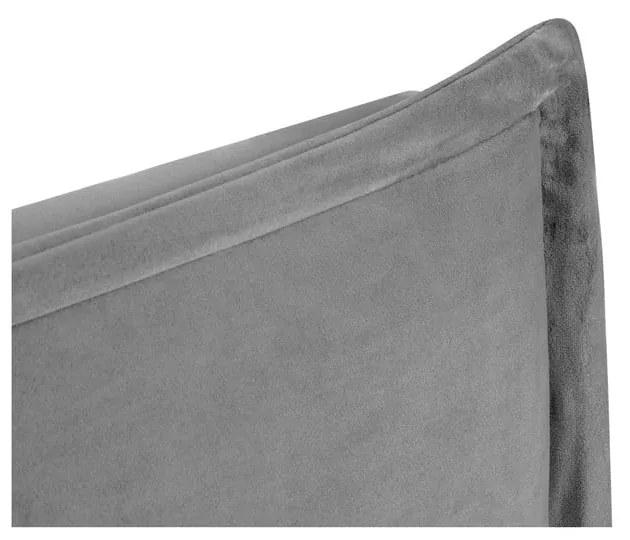 Szürke ágytámla 140x120 cm Monica – Milo Casa