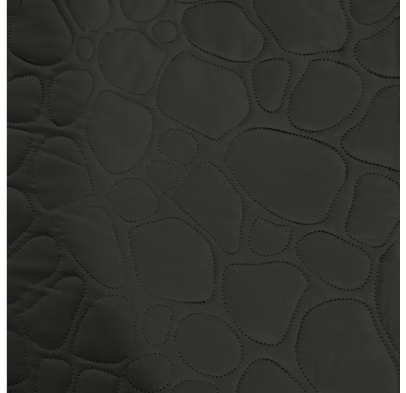 STONE sötétszürke ágytakaró mintával Méret: 200 x 220 cm