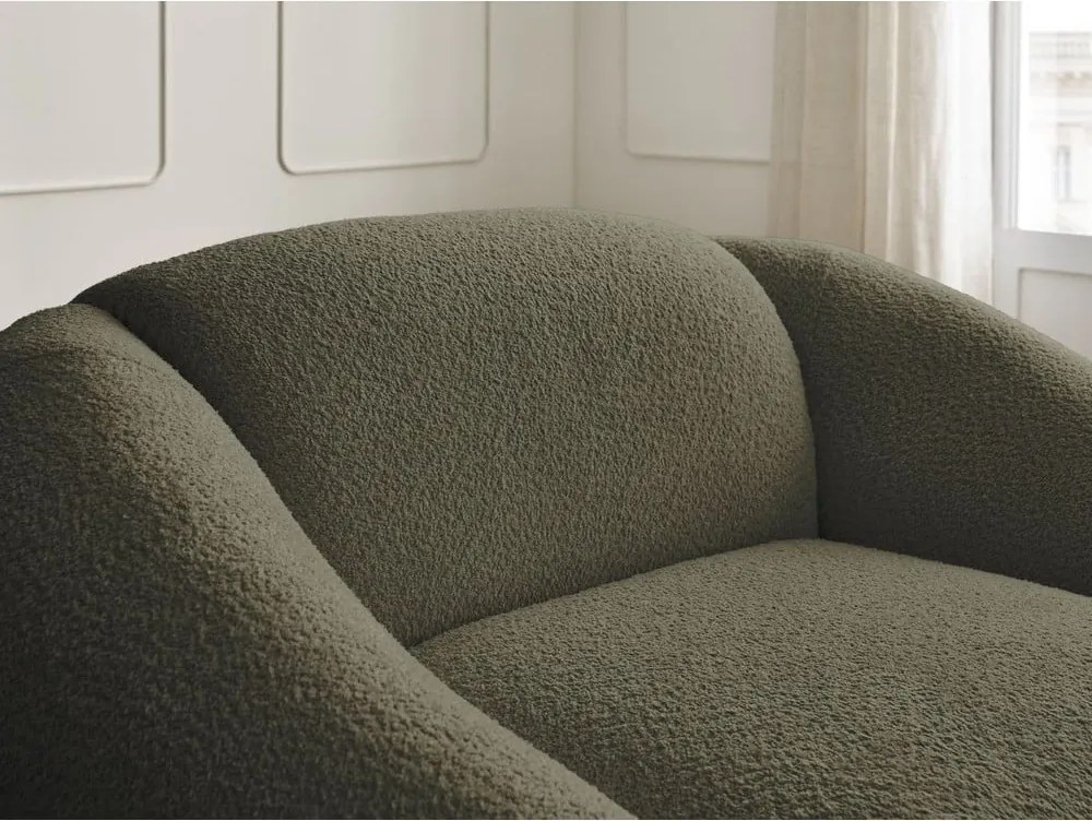 Zöld buklé fotel Tina – Bobochic Paris