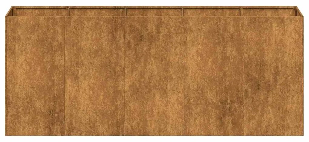 vidaXL ültető rozsdás 200x40x80 cm időjárásálló acélból