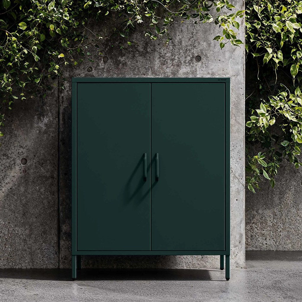 Szafka z półkami VITO, 800 x 1015 x 400 mm, Modern: butelkowa zieleń