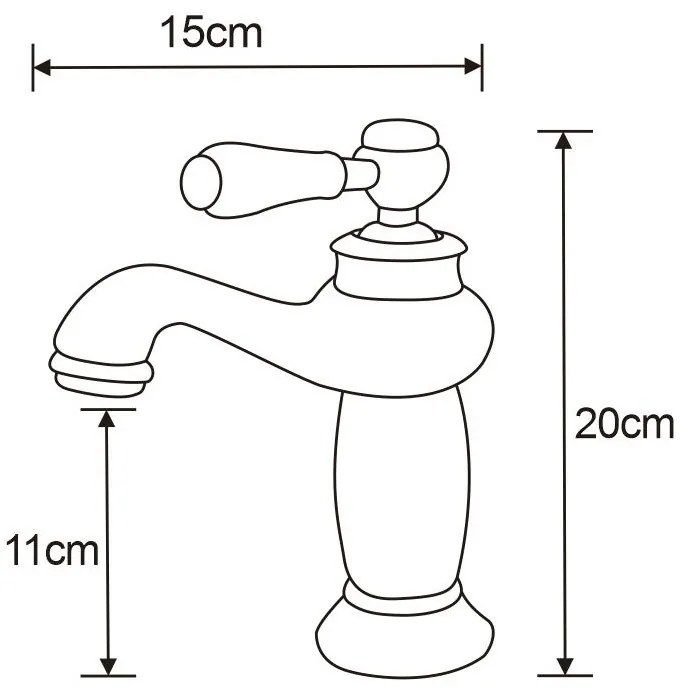 Mexen Draco, mosdócsap, króm, 745400-00