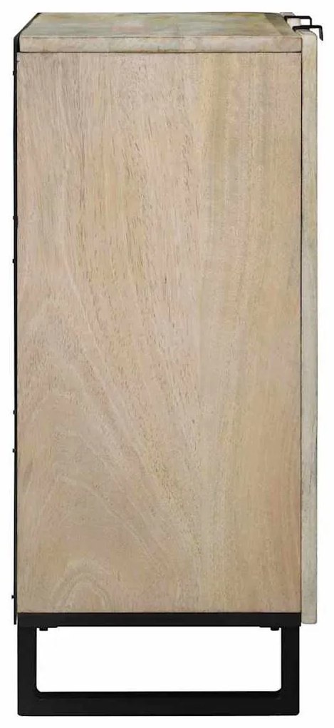Komód Fehér 90 x 33 x 75 cm tömör mangófa
