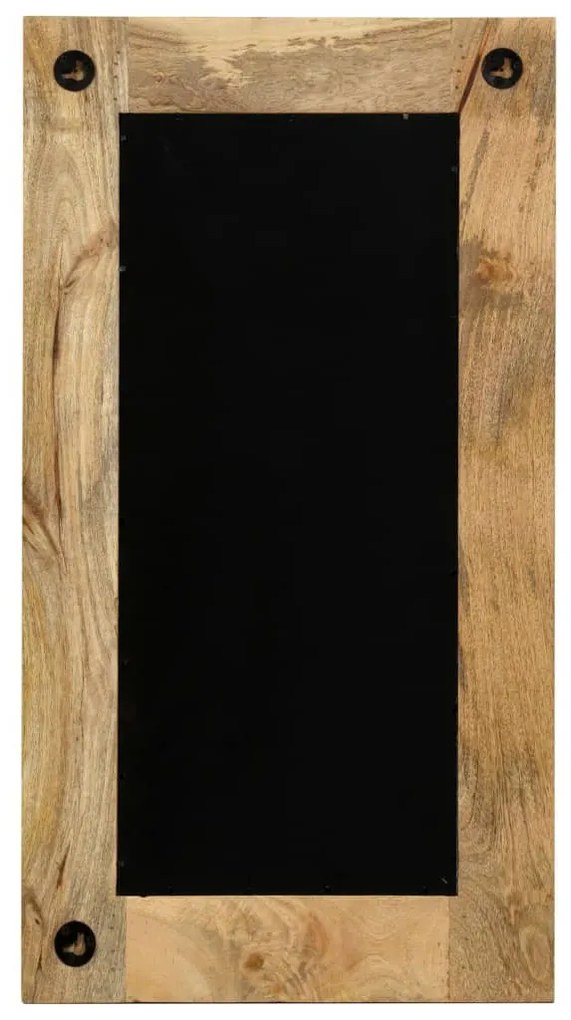 tömör mangófa keretű tükör 50 x 110 cm