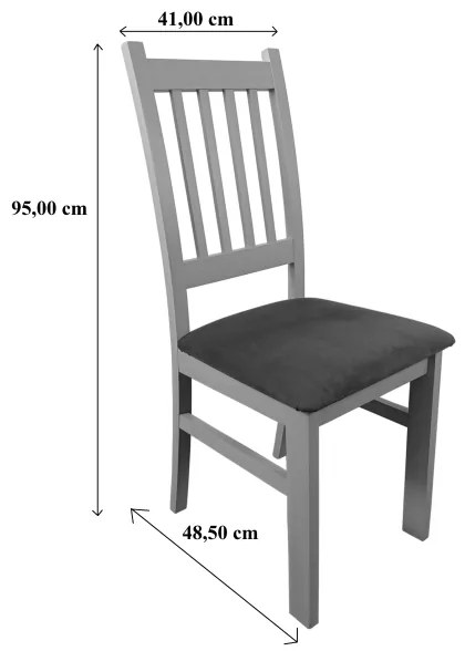 Étkezőszék SIMON tölgy/narancssárga