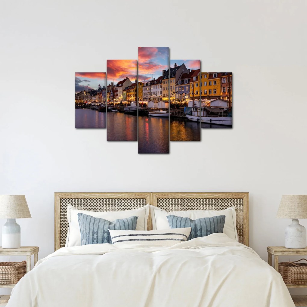 Kép - Nyhavn, Koppenhága (150x105 cm)