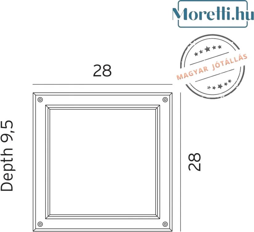 NORLYS 718AL NORDLAND Modern Kültéri Mennyezeti Lámpa LED IP65