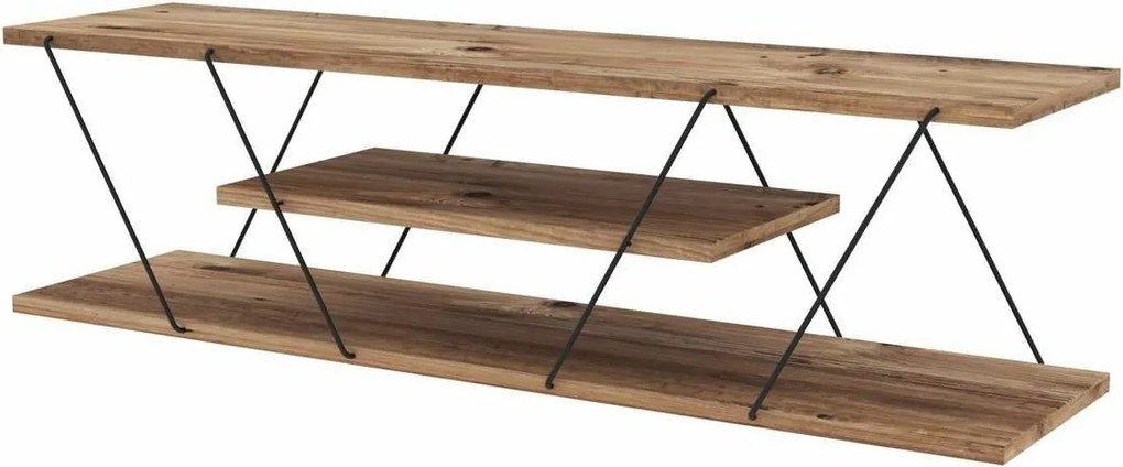 Canaz Black and Walnut TV-asztal