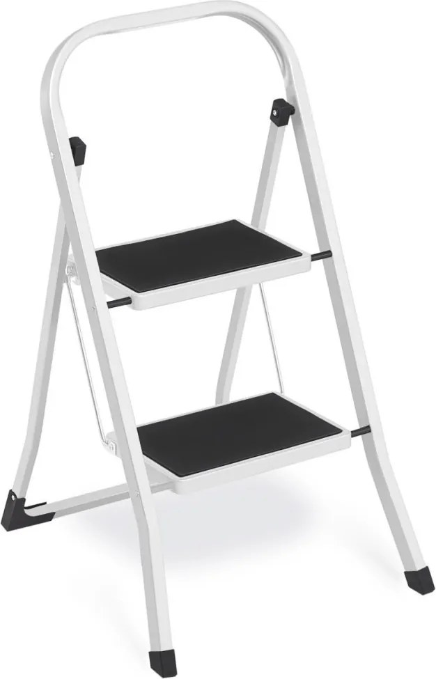 Összecsukható háztartási létra, két lépcsőfok, maximum 150kg