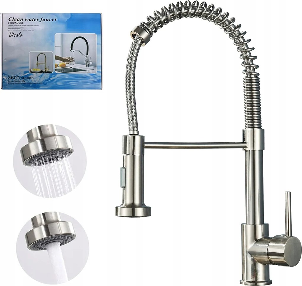 Konyhai Mosogató Csaptelep Álló Flexibilis Hajlékony Kifolyócső