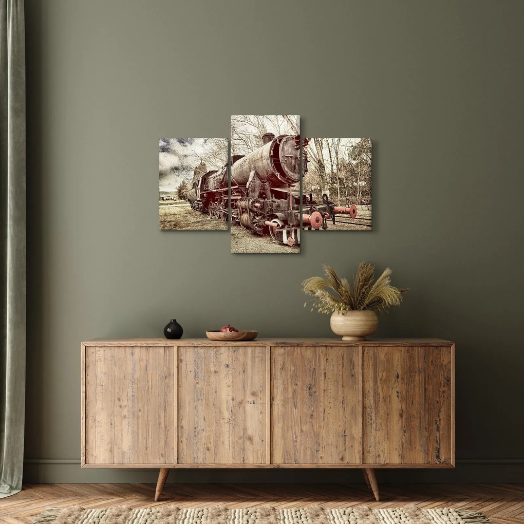 A mozdony történelmi képe (90x60 cm)