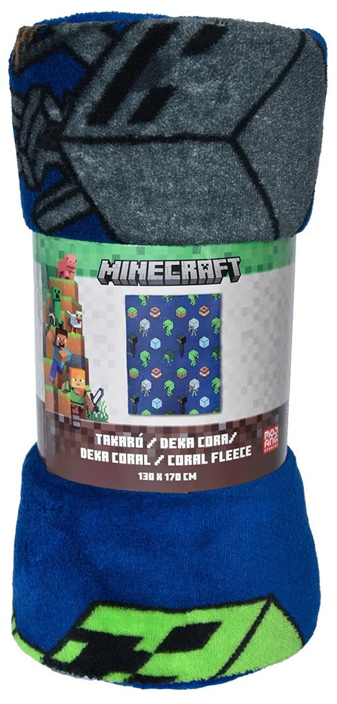 Carbotex Gyerek takaró Minecraft Mob Monster, 130 x 170 cm