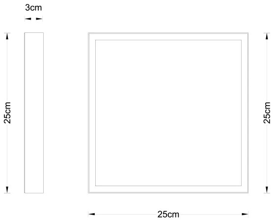 Globo 12382-15 - LED Mennyezeti lámpa TIBEY LED/15W/230V 25x25 cm