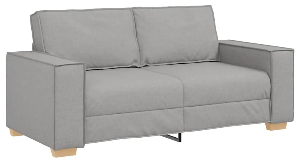 kétszemélyes, felhőszürke szövetkanapé 140 cm