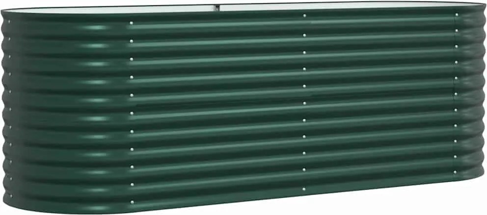 vidaXL Emelt Ágy Zöld 240 x 80 x 81 cm Acél