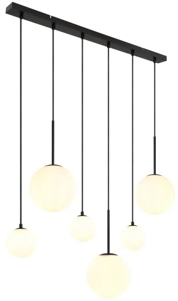 Globo 15168-6 - Csillár zsinóron HALLIE 3xE27/9W/230V + 3xG9/5W