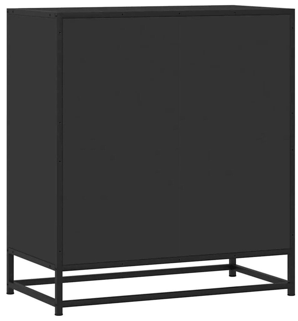 Tálalószekrény Fekete 68x35x76 cm Engineered Wood